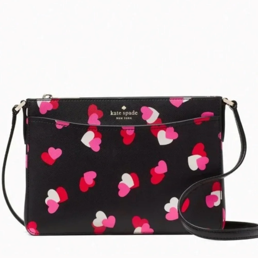 Kate Spade Flutter Hearts Crossbody Purse Bag - Picture 13 of 13